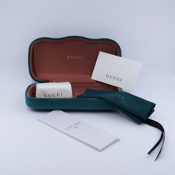 Gucci GG1259O 005 Eyeglasses Dark Havana 54mm Rectangle Frame - Picture 11 of 11